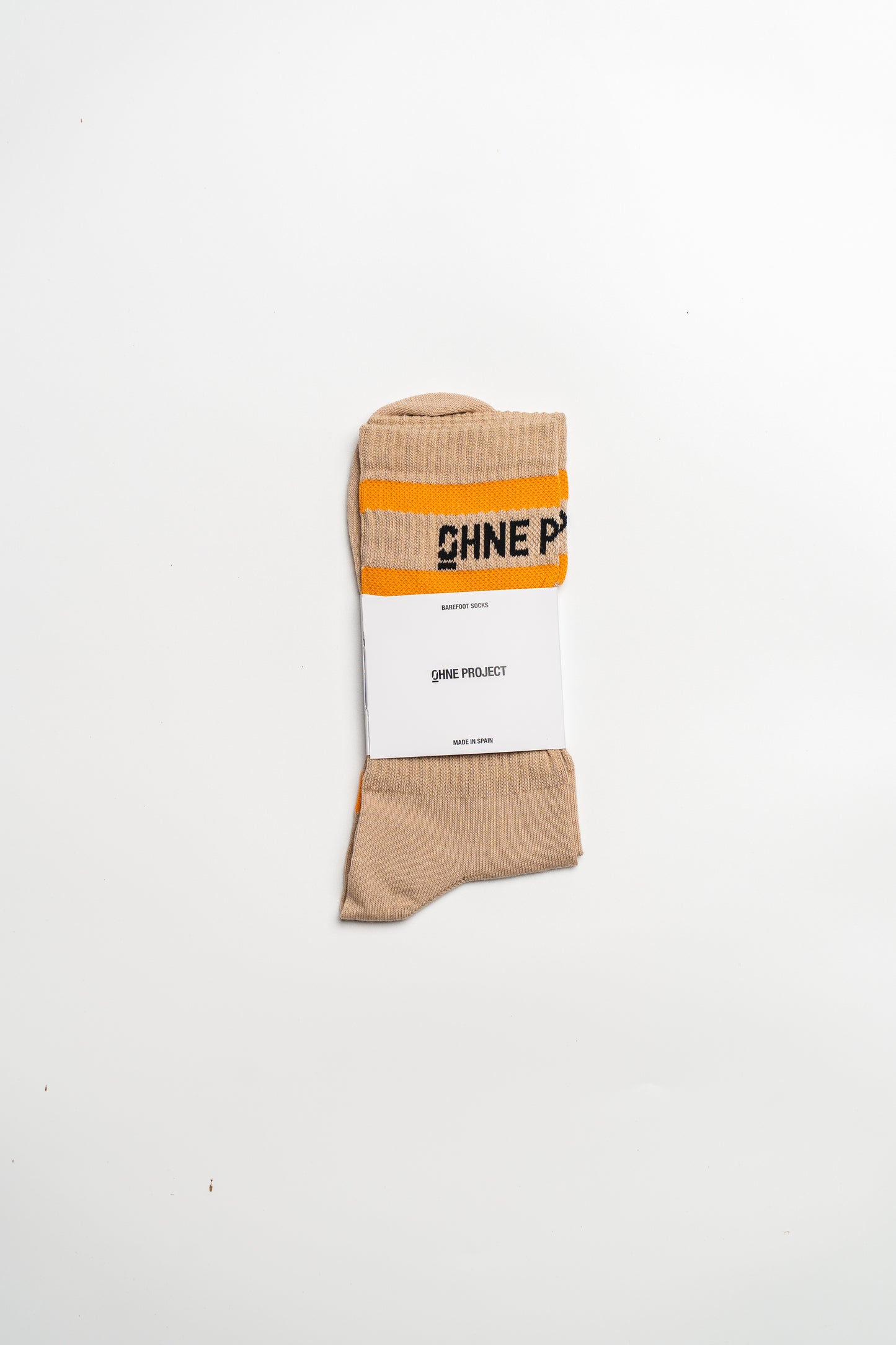 BAREFOOT RETRO SOCKS BEIGE / ORANGE / BLACK