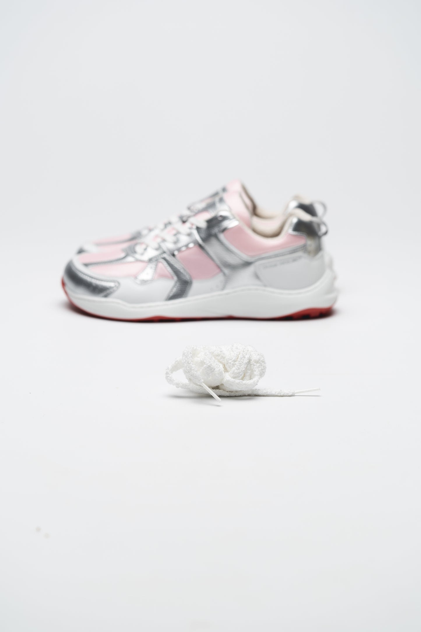 BAREFOOT SNEAKER RETRO RUN SILVER PINK