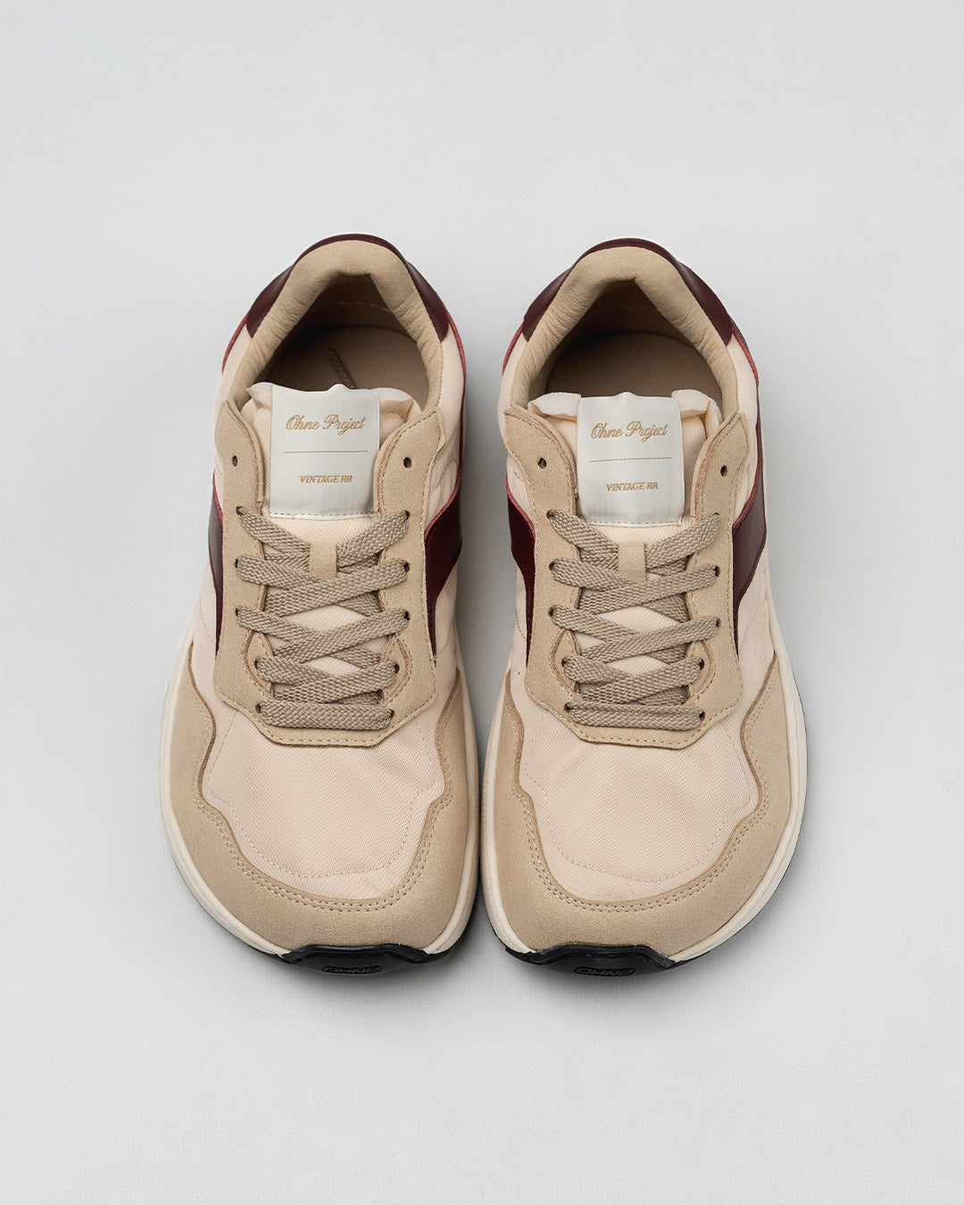 Zapatillas Barefoot Retro Run Vintage Heritage Wine vista del par