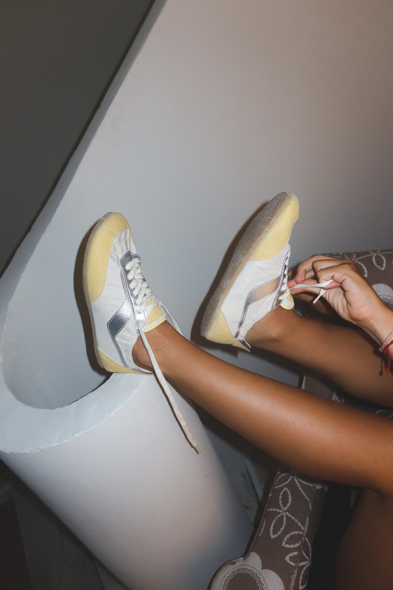 BAREFOOT SNEAKERINA KIMA LIBERTAS SILVER YELLOW