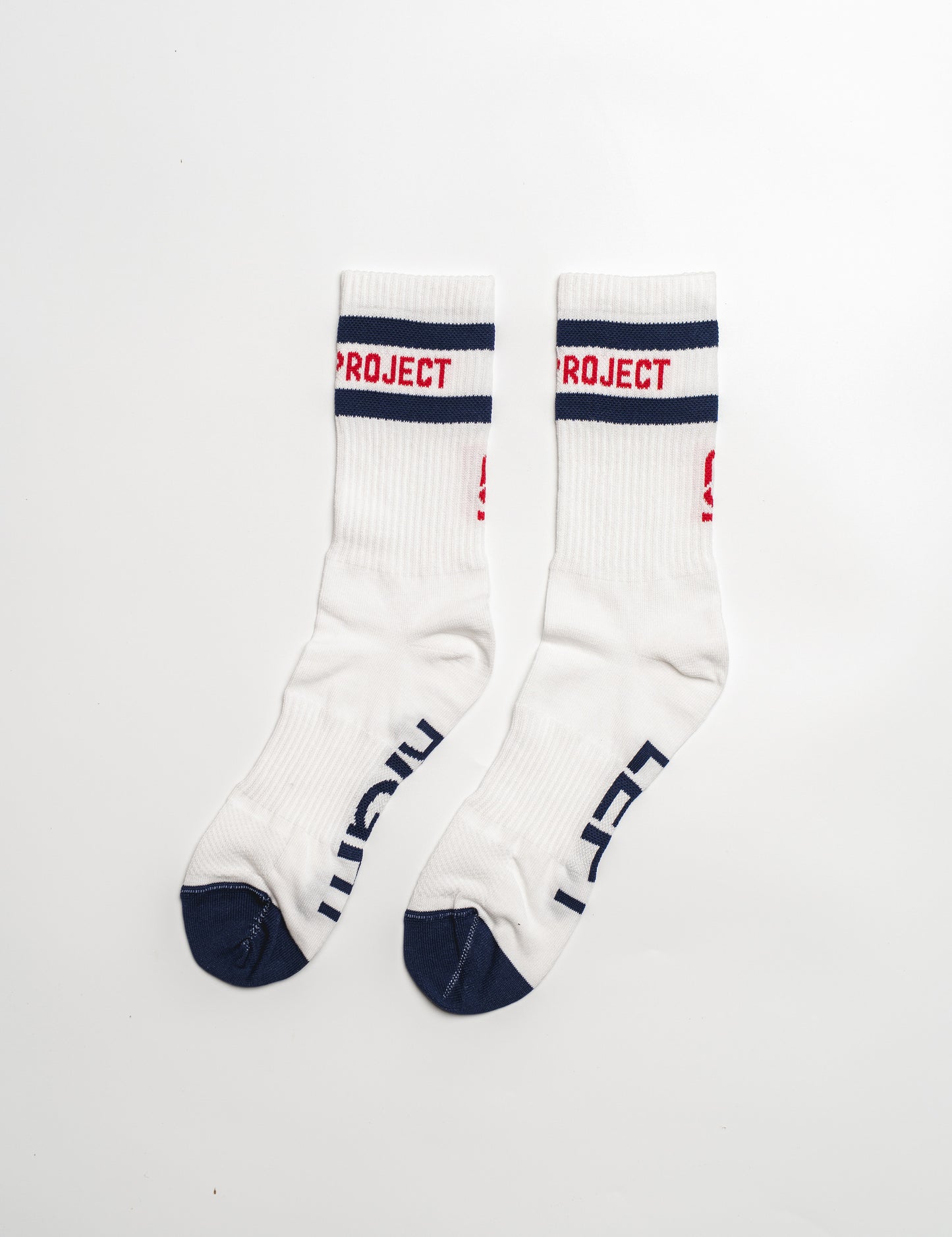 BAREFOOT RETRO SOCKS WHITE / NAVY