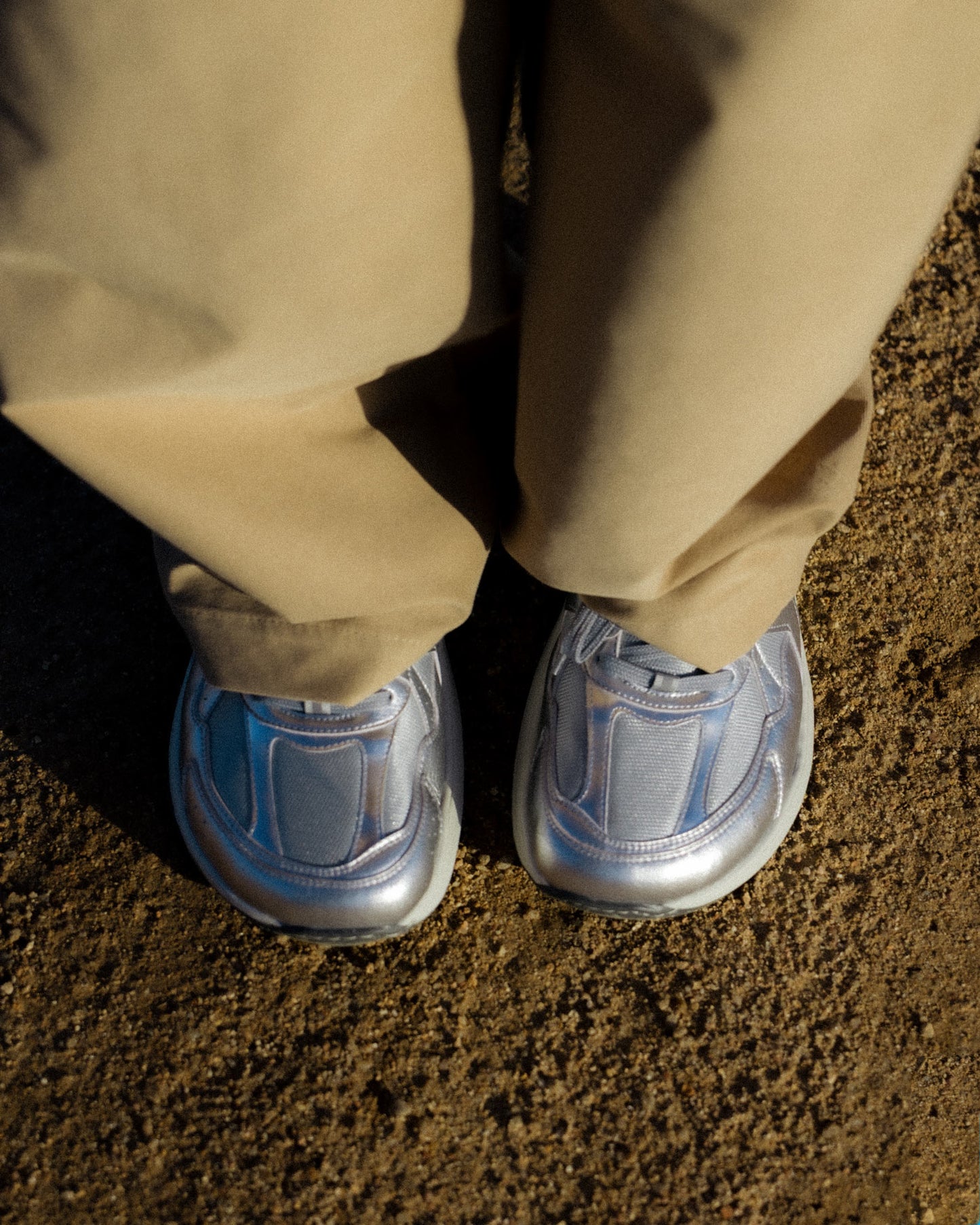 BAREFOOT SNEAKER RETRO RUN FULL SILVER
