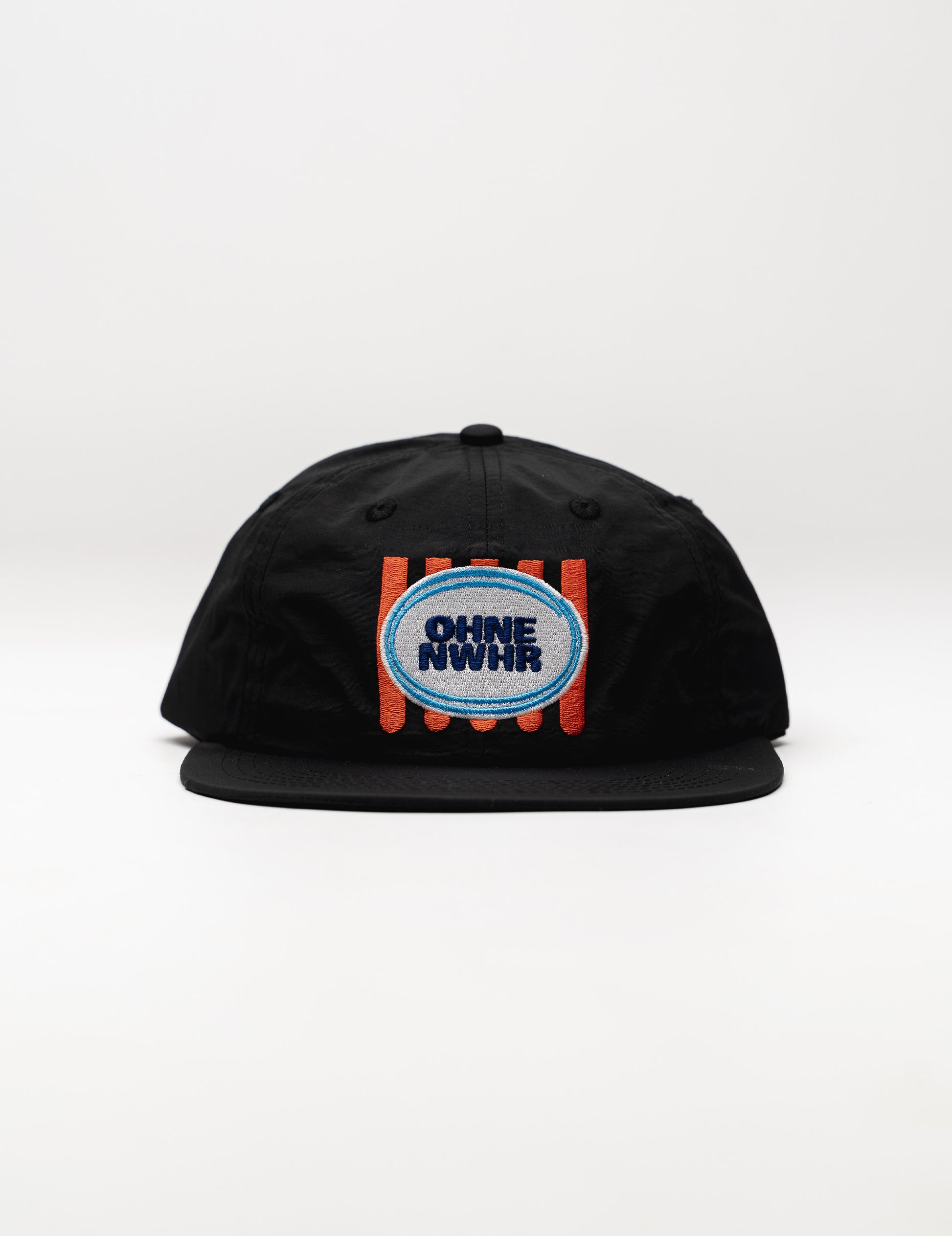 black snapback cap Ohne Project x Nowhere