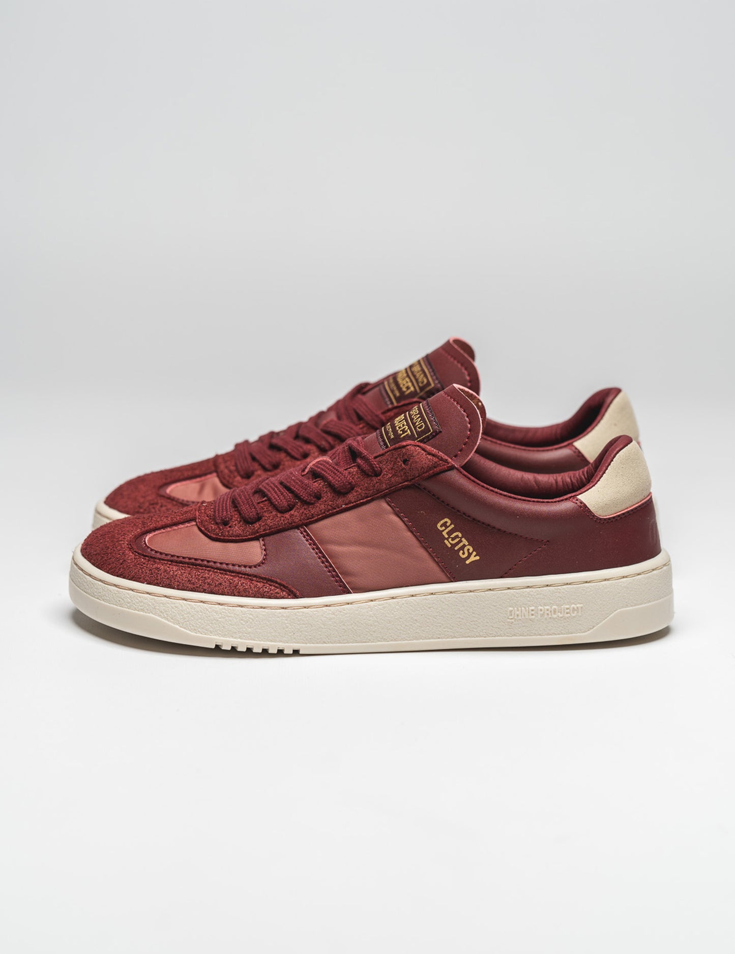 BAREFOOT SNEAKER 070 BURGUNDY OHNE PROJECT x CLOTSY BRAND