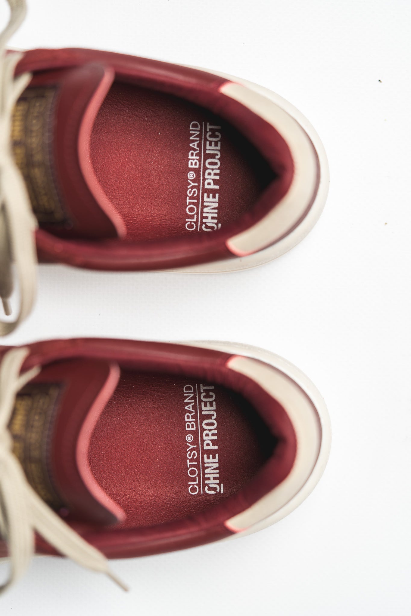 BAREFOOT SNEAKER 070 BURGUNDY OHNE PROJECT x CLOTSY BRAND