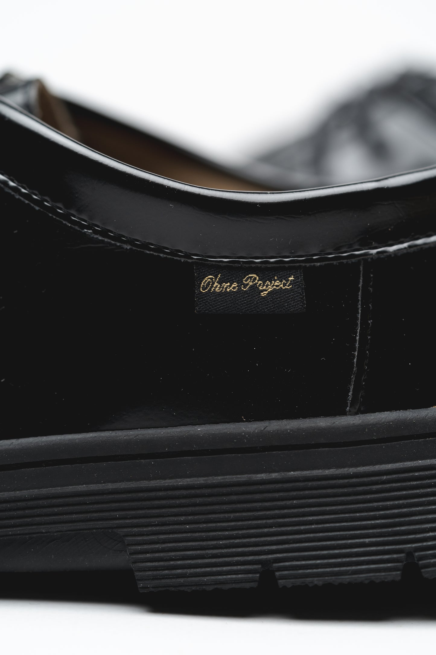 BAREFOOT LACE-UP SHOE MILOS GLOSSY BLACK