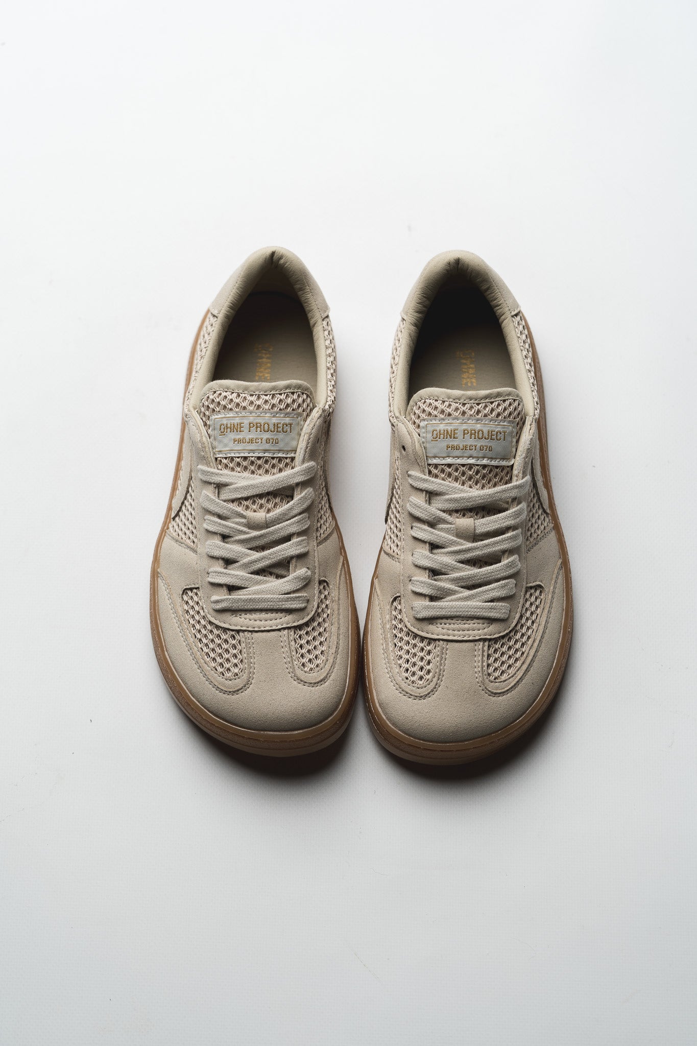 barefoot sneaker 070 beige mesh above