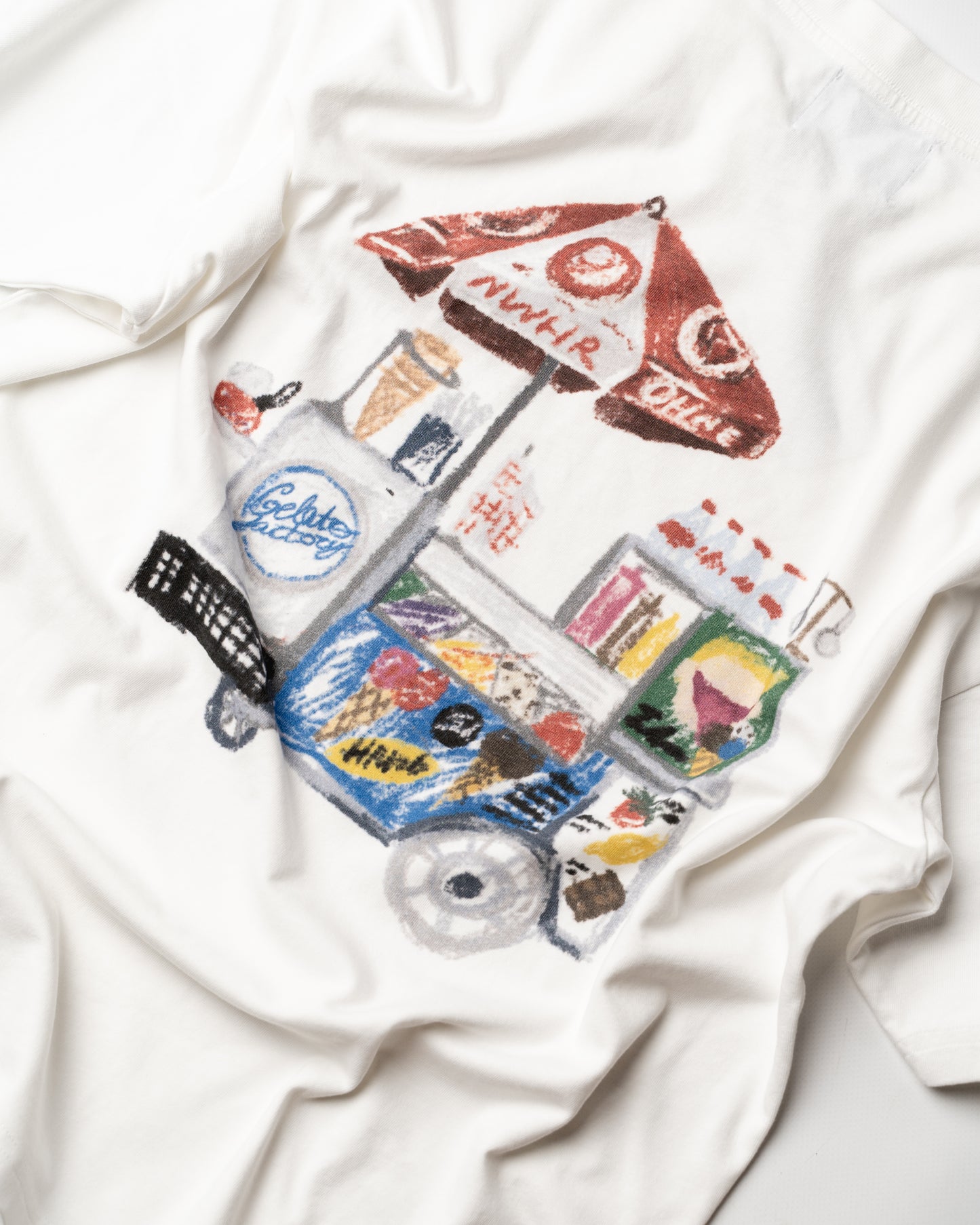 white t-shirt Ohne Project x Nowhere - detailed view