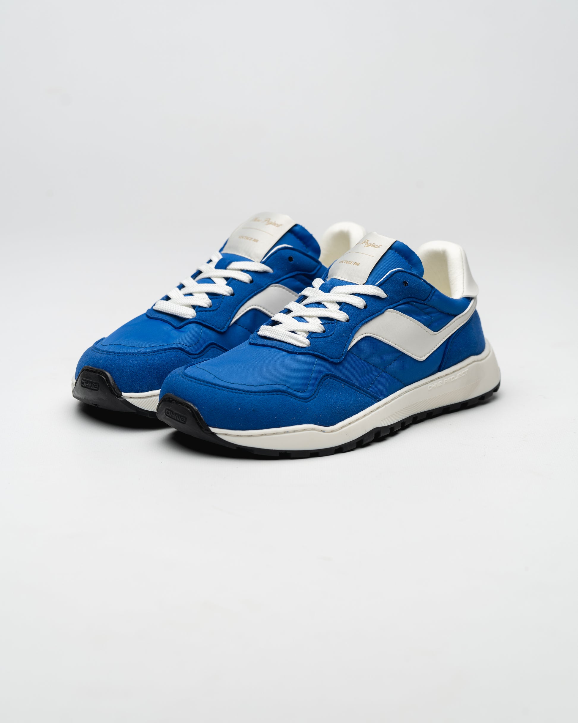 Barefoot Sneaker Retro Run Vintage Blue Sea toe view