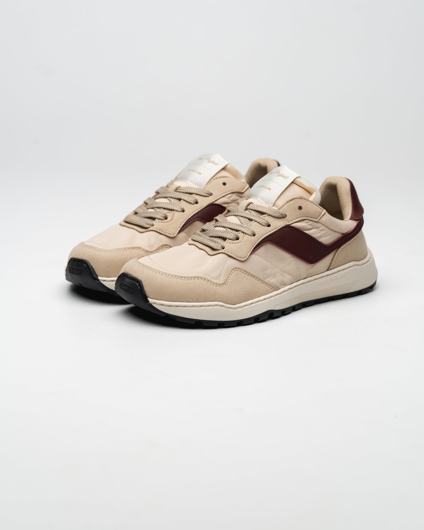 Barefoot Sneaker Retro Run Vintage Heritage Wine toe view