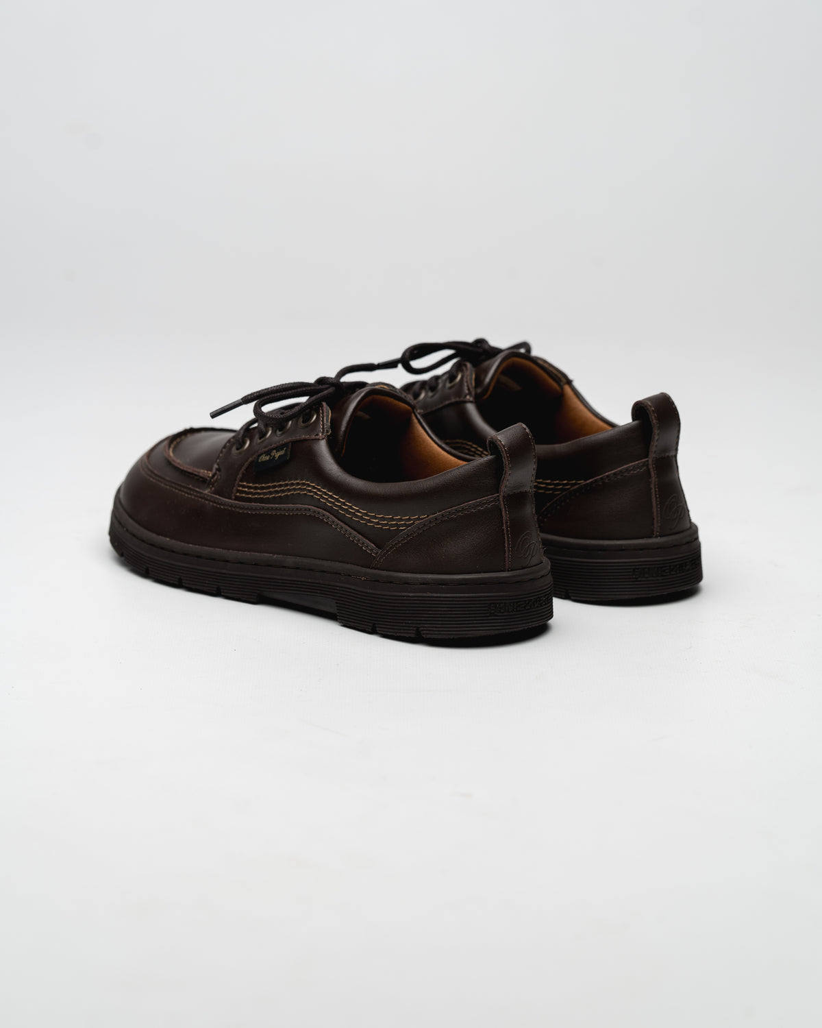 Barefoot lace-up shoe Axis Low Brown Crust Ohne Project rear view
