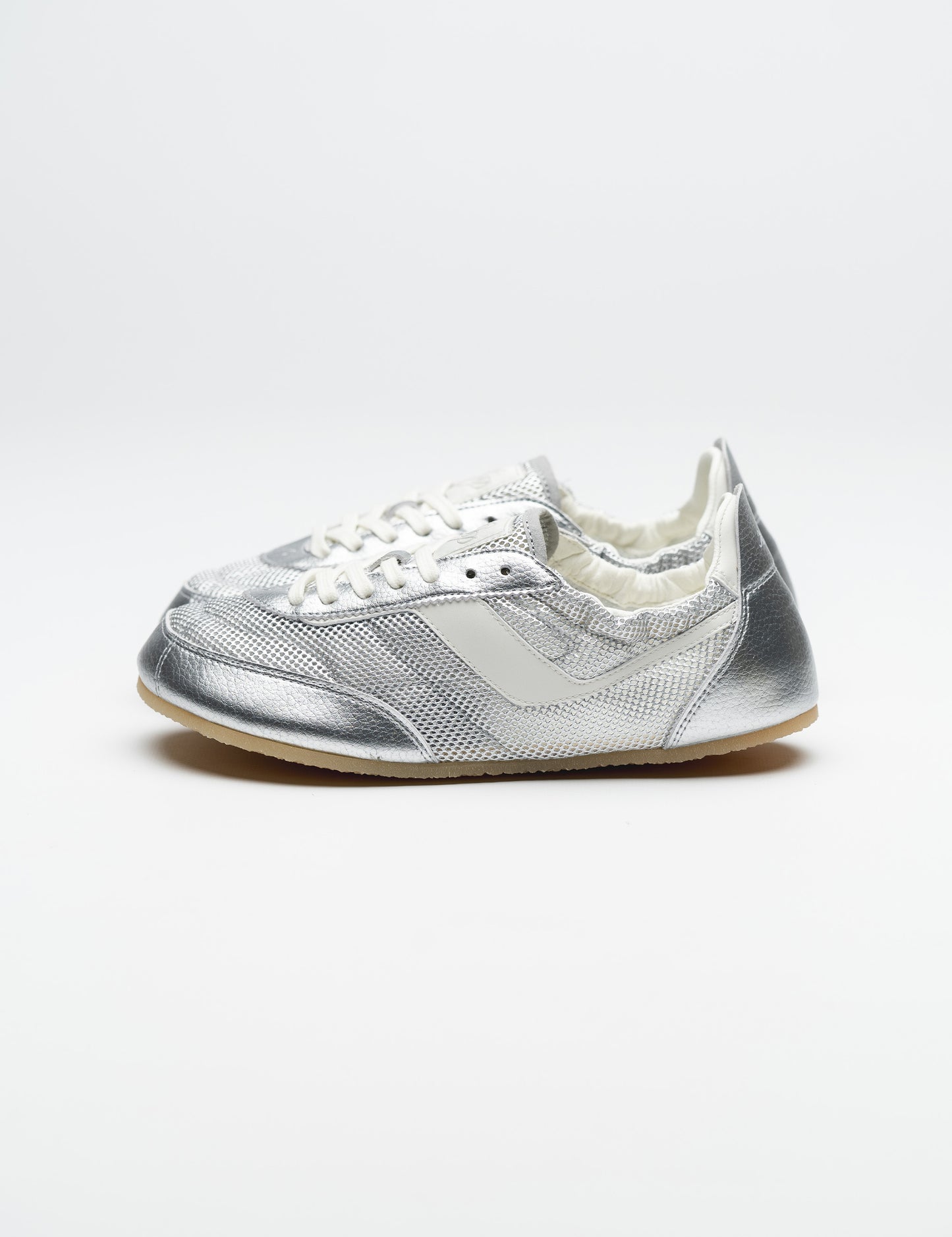 BAREFOOT SNEAKERINA KIMA SILVER MESH