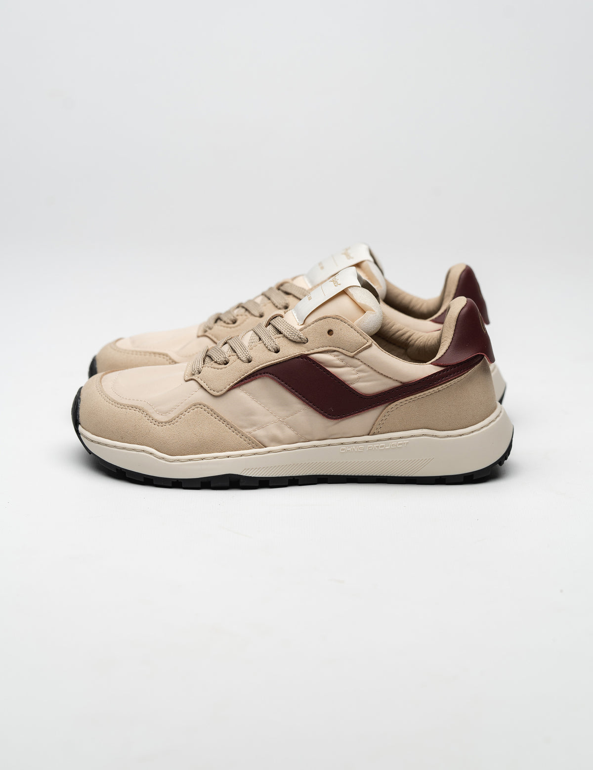 Barefoot Sneaker Retro Run Vintage Heritage Wine side view