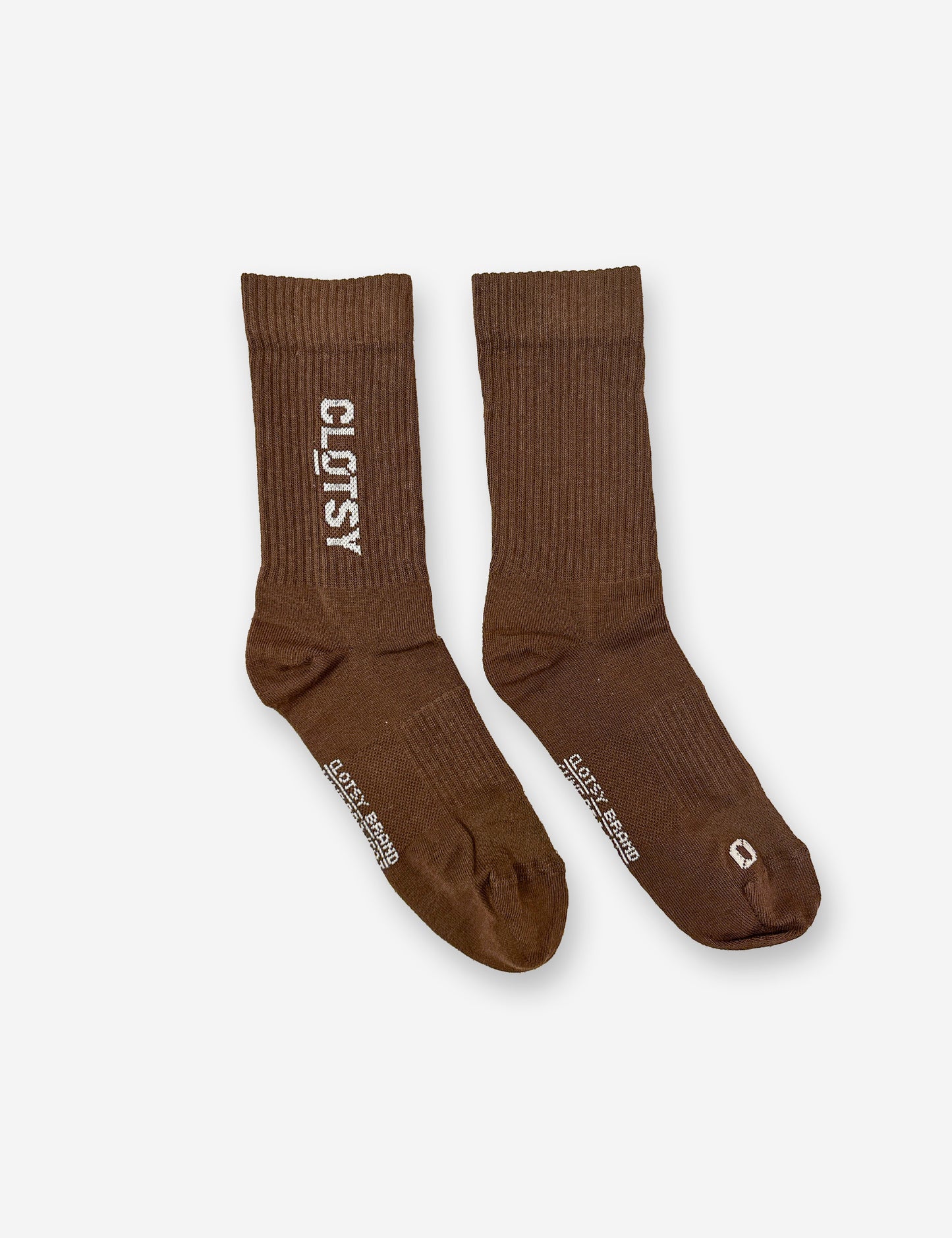 OHNE PROJECT x CLOTSY BRAND BROWN - BAREFOOT SOCKS