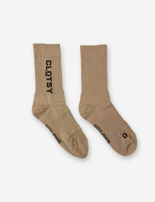 OHNE PROJECT x CLOTSY BRAND CAPUCCINO - BAREFOOT SOCKS