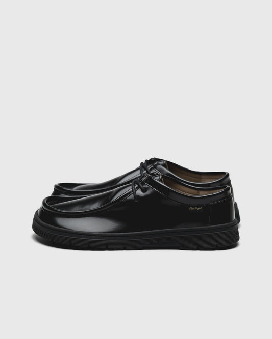 BAREFOOT LACE-UP SHOE MILOS GLOSSY BLACK