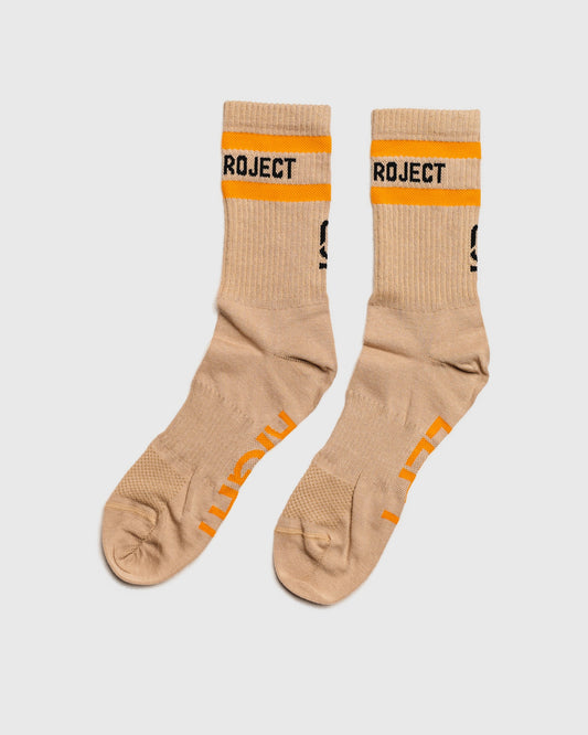 BAREFOOT RETRO CALCETINES BEIGE / ORANGE / BLACK