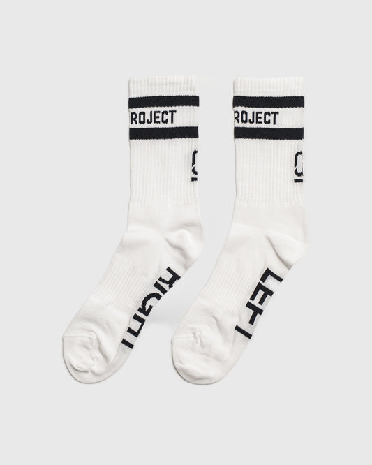 BAREFOOT RETRO CALCETINES WHITE / BLACK