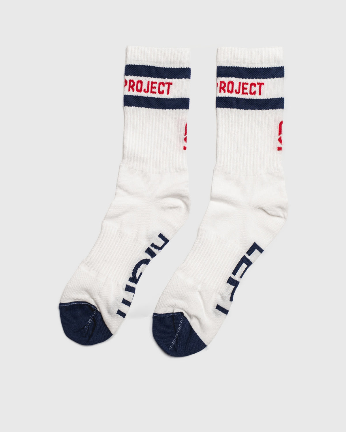 CHAUSSETTES BAREFOOT RÉTRO BLANC / BLEU MARINE