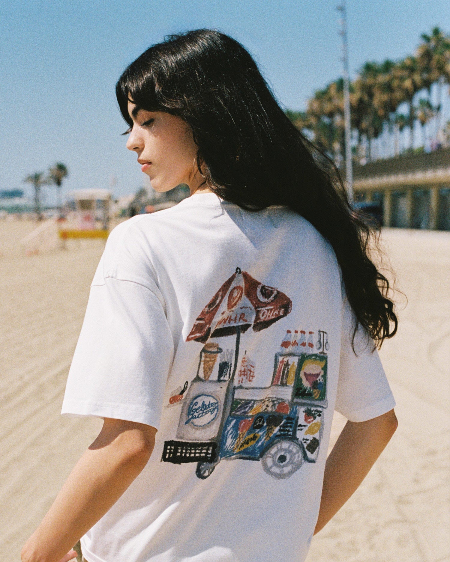 white t-shirt Ohne Project x Nowhere - rear view