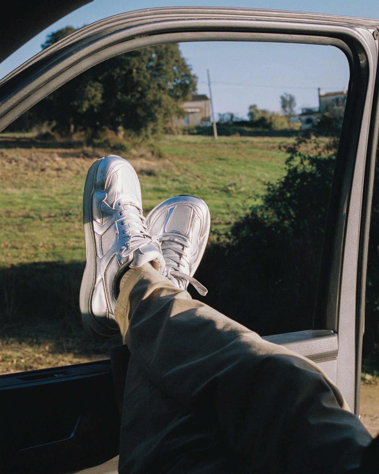 BAREFOOT SNEAKER RETRO RUN FULL SILVER