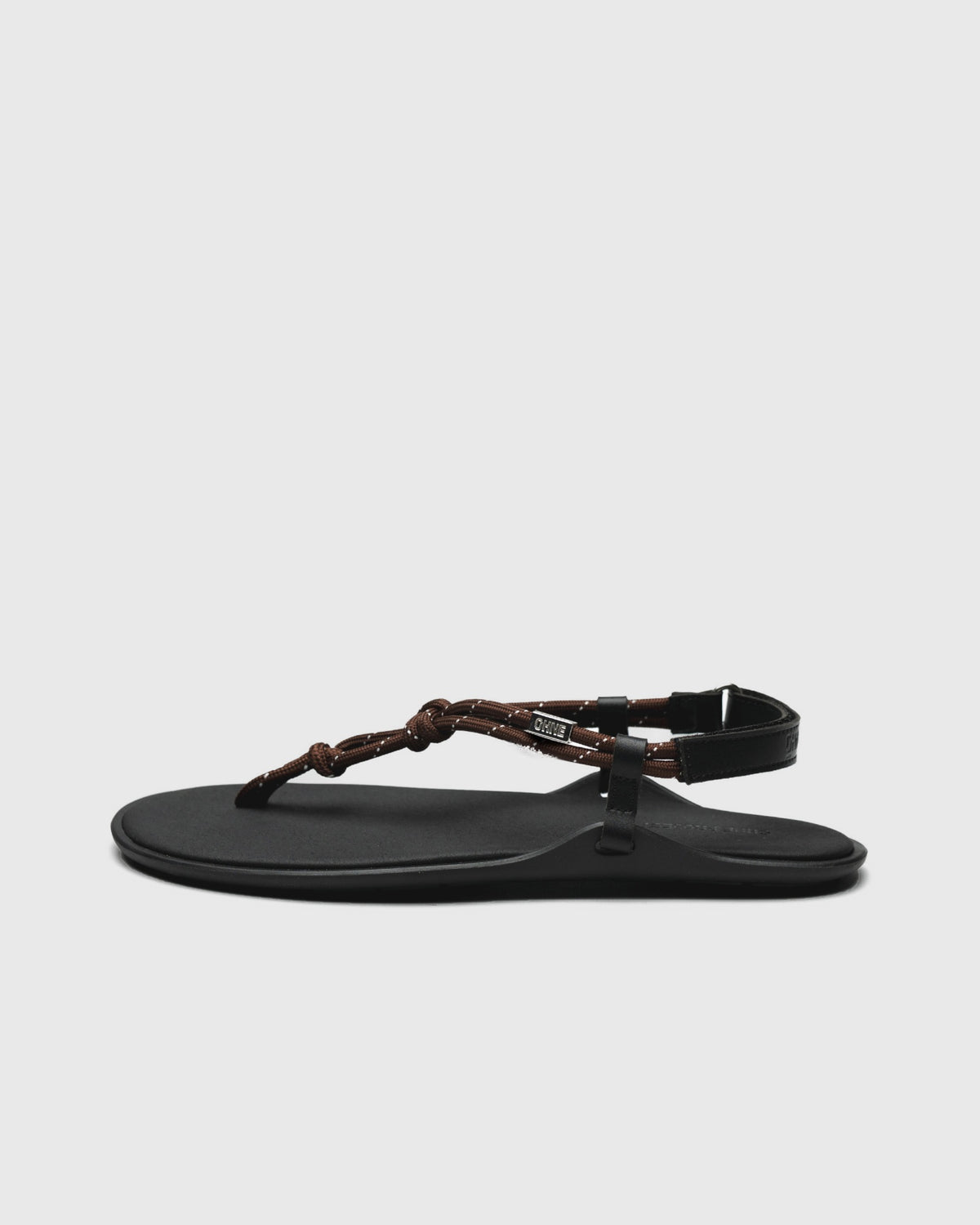 SANDALES BAREFOOT EN CORDE TULUM MARRON