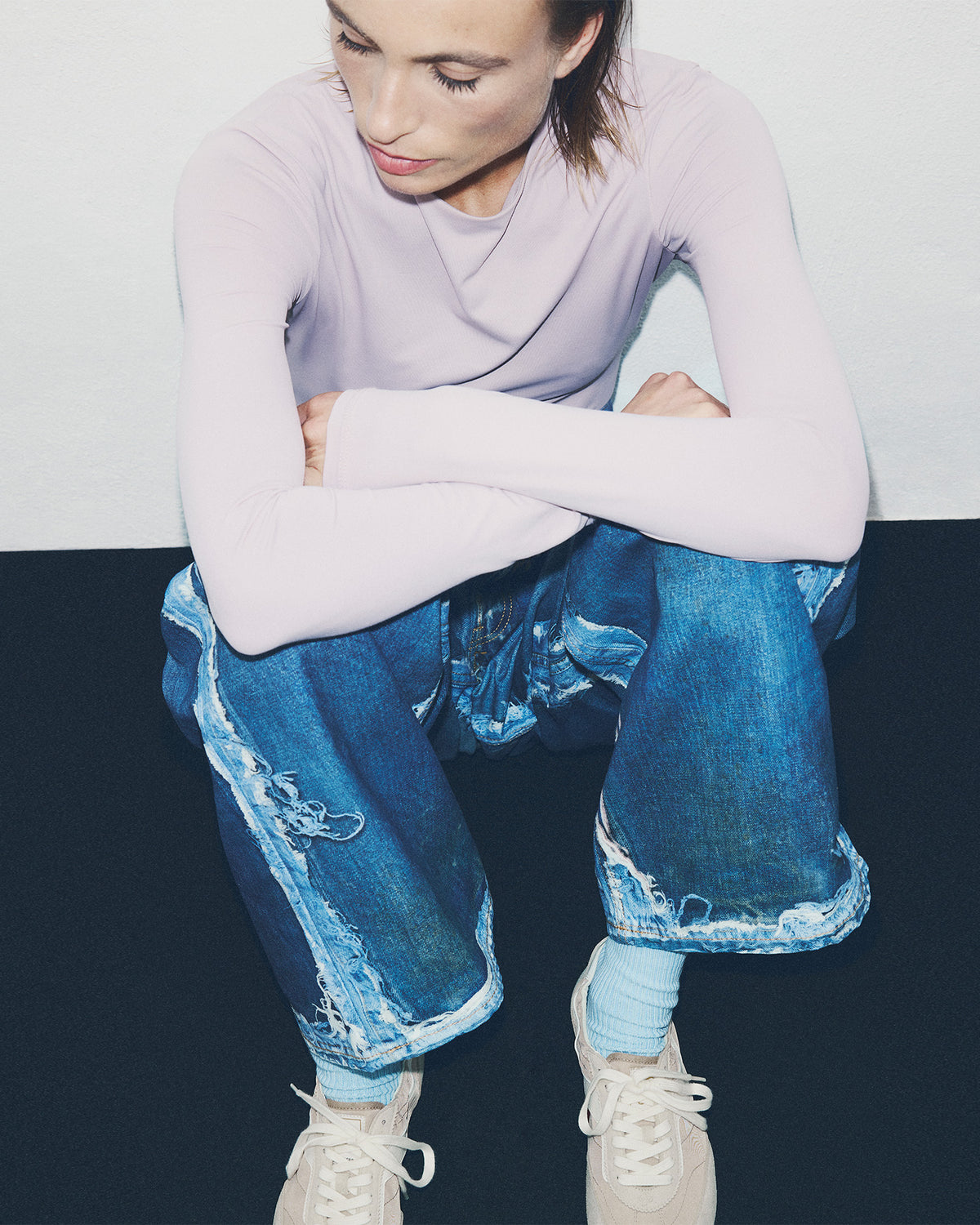 Barefoot Sneakerina Kima Ohne Project Vapore worn by model