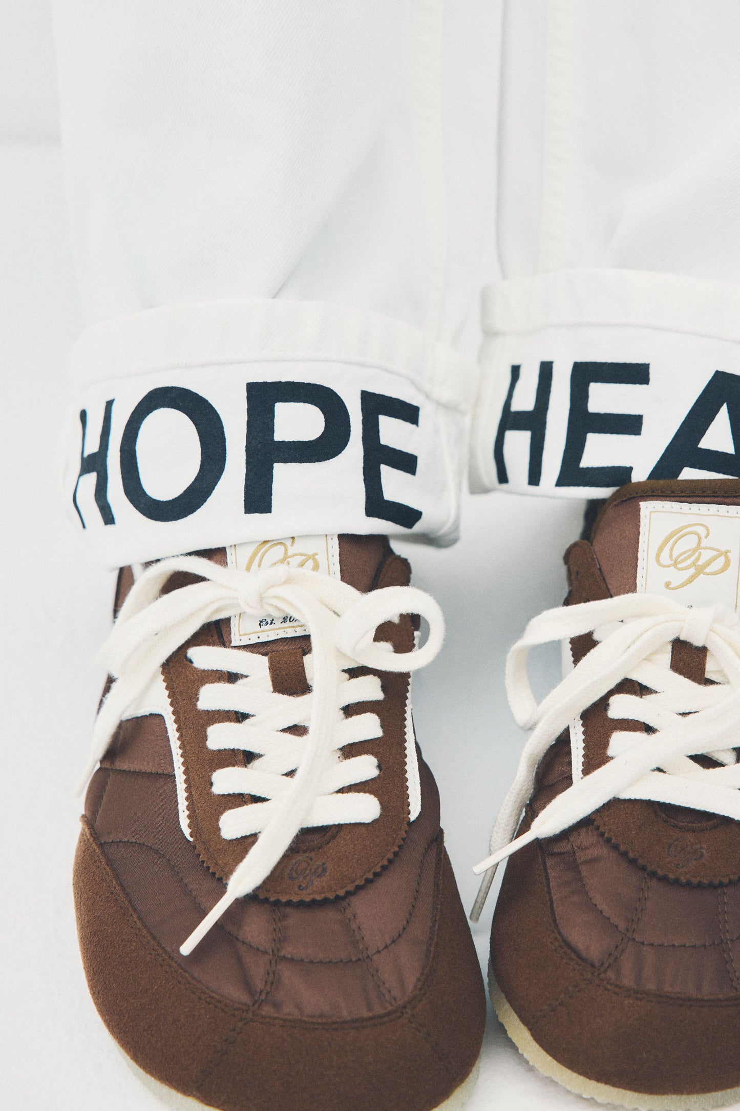 Barefoot Sneakerina Kima Ohne Project Brown - shoelaces