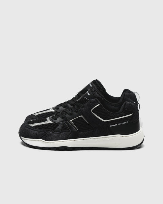 Barfuß Sneaker RETRO RUN SILVER BLACK