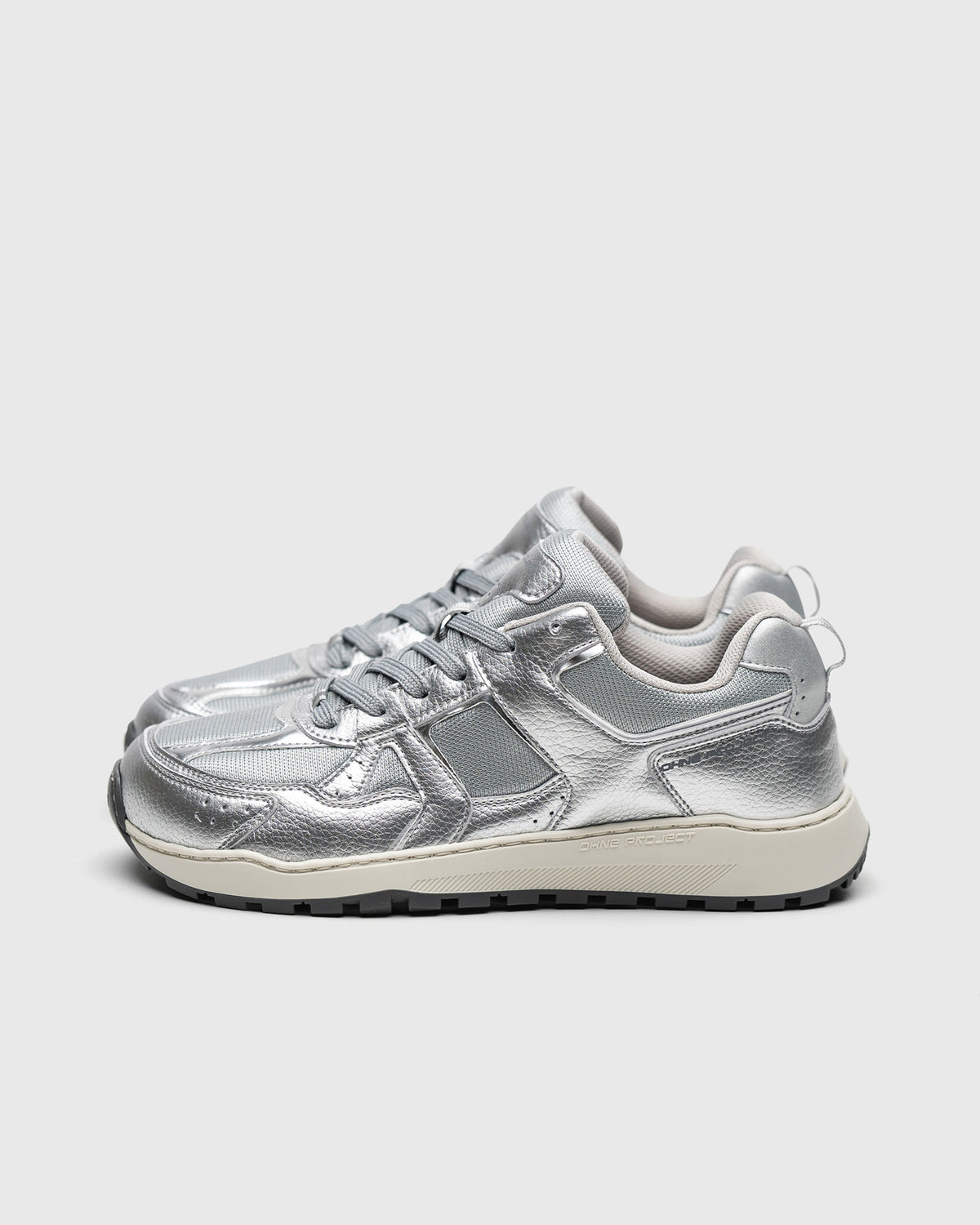 BAREFOOT SNEAKER RETRO RUN V2 FULL SILVER