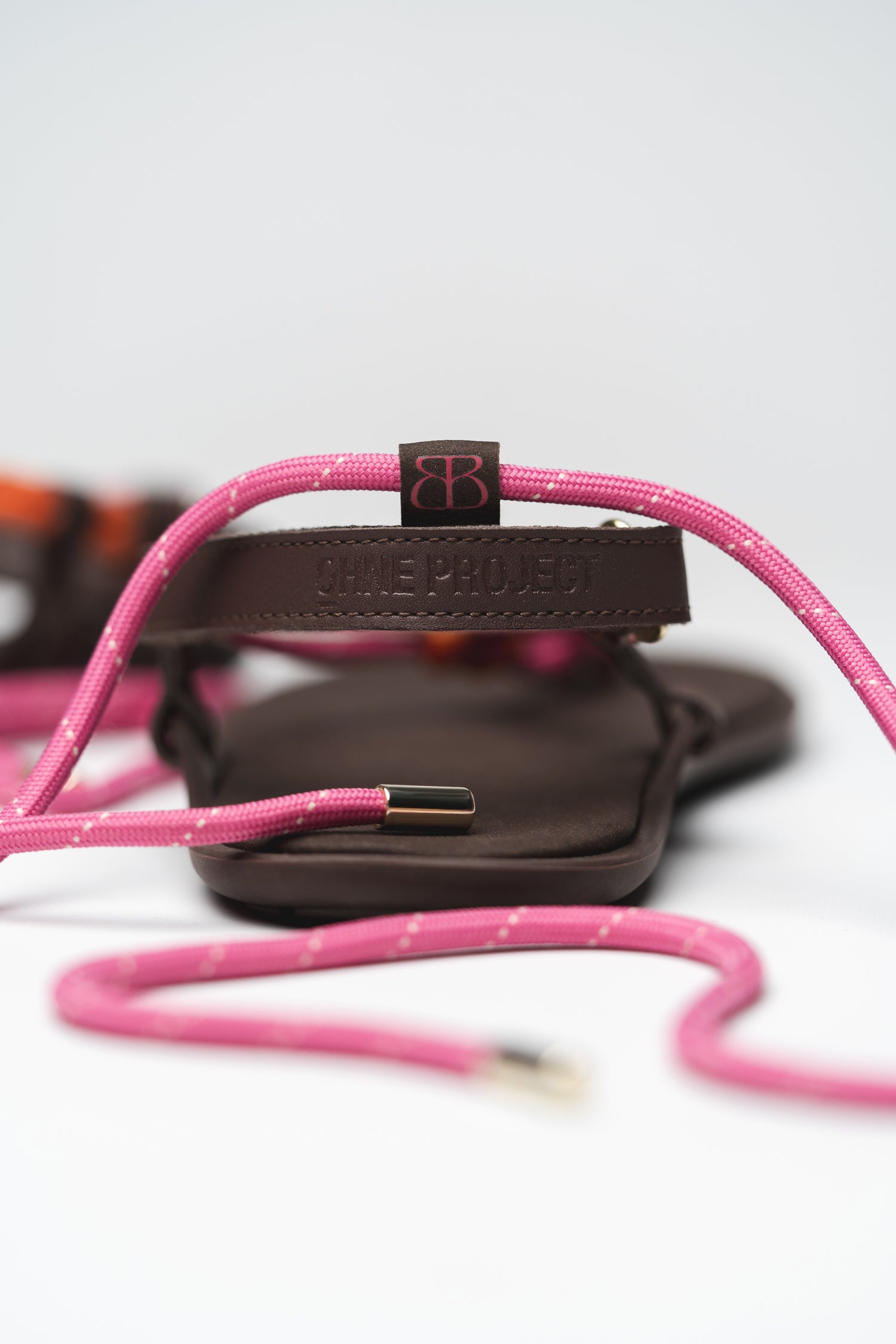 Cord Barefoot Sandal Tulum Libertas x Ohne Project - logo detail view