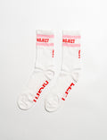 BAREFOOT RETRO SOCKS WHITE / PINK / RED