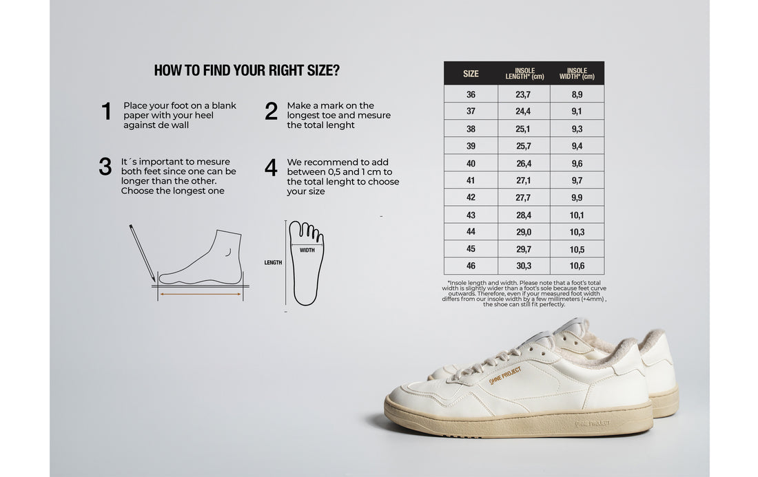 Size chart ohne project