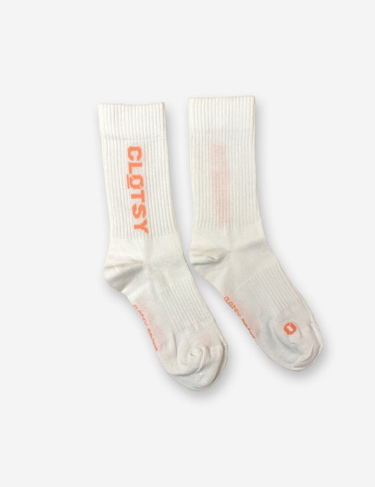 OHNE PROJECT x CLOTSY BRAND WHITE - BAREFOOT SOCKS