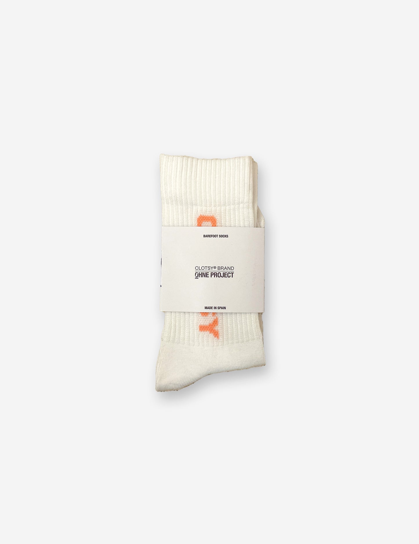 OHNE PROJECT x CLOTSY BRAND WHITE - CALCETINES BAREFOOT